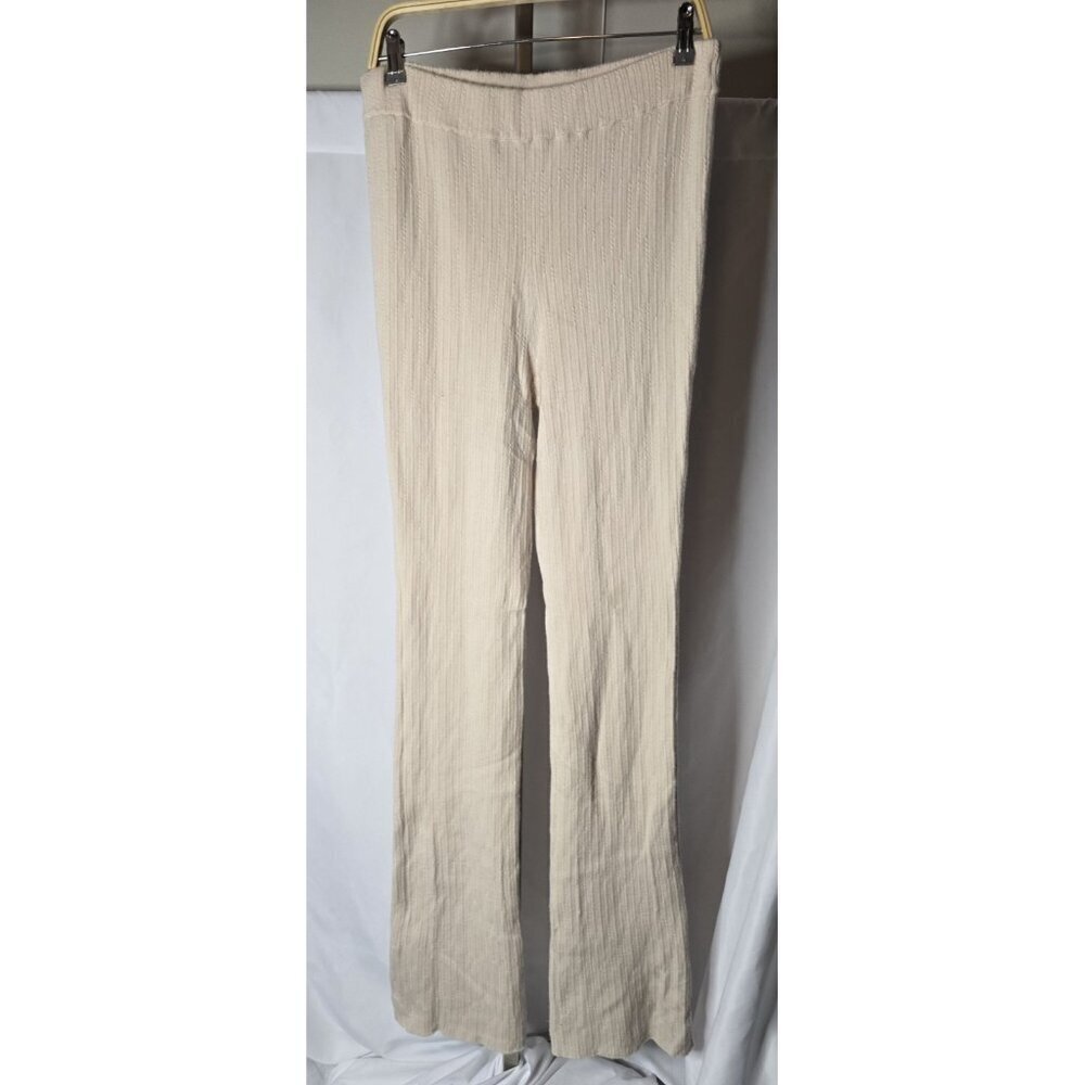 Lululemon Ribbed Merino Wool-Blend Pant- Bone- SIZE LARGE- READ